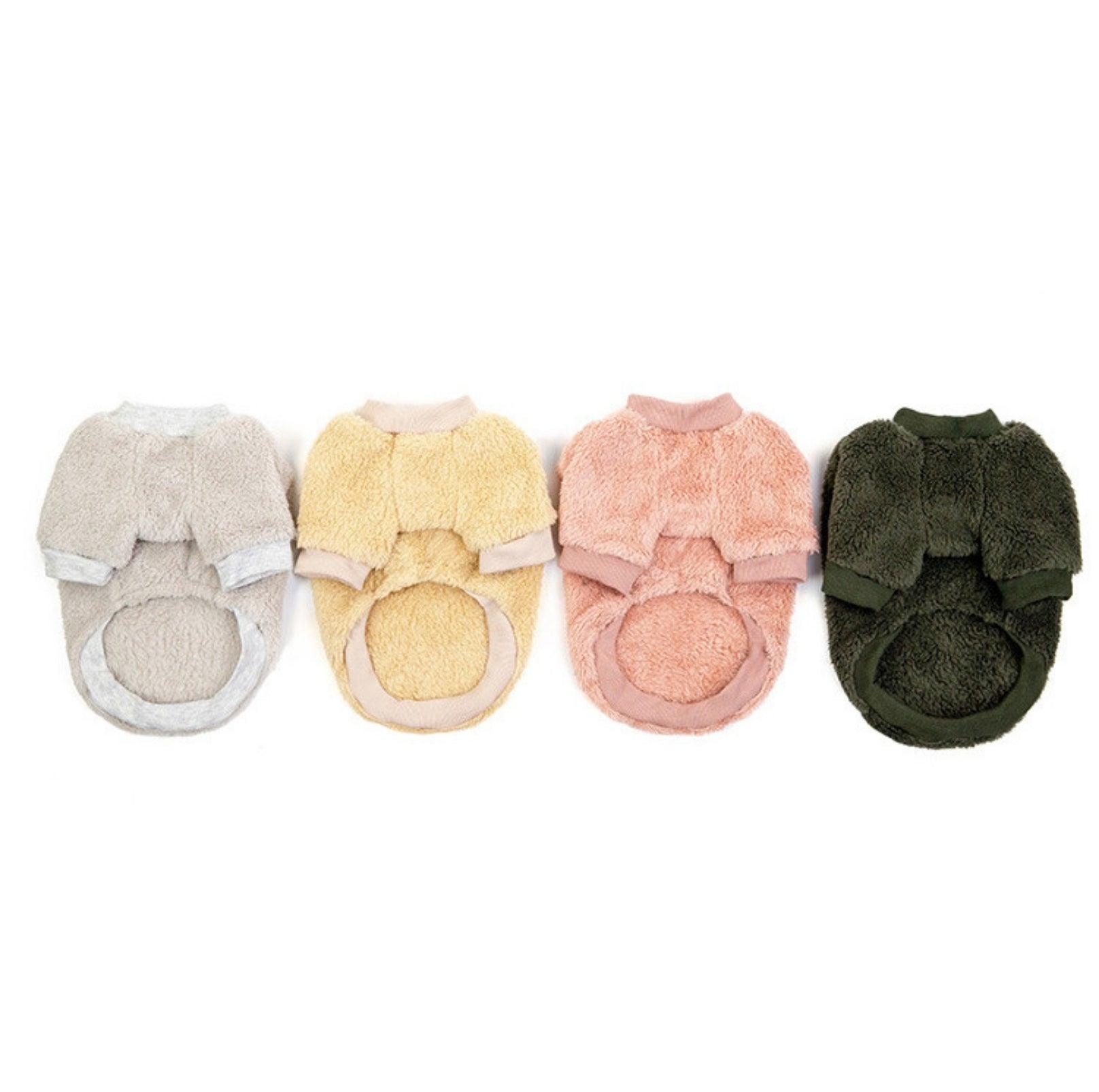 Double-Fleece Crew Neck Dog Sweater - {{product.type}} - PawPawUp