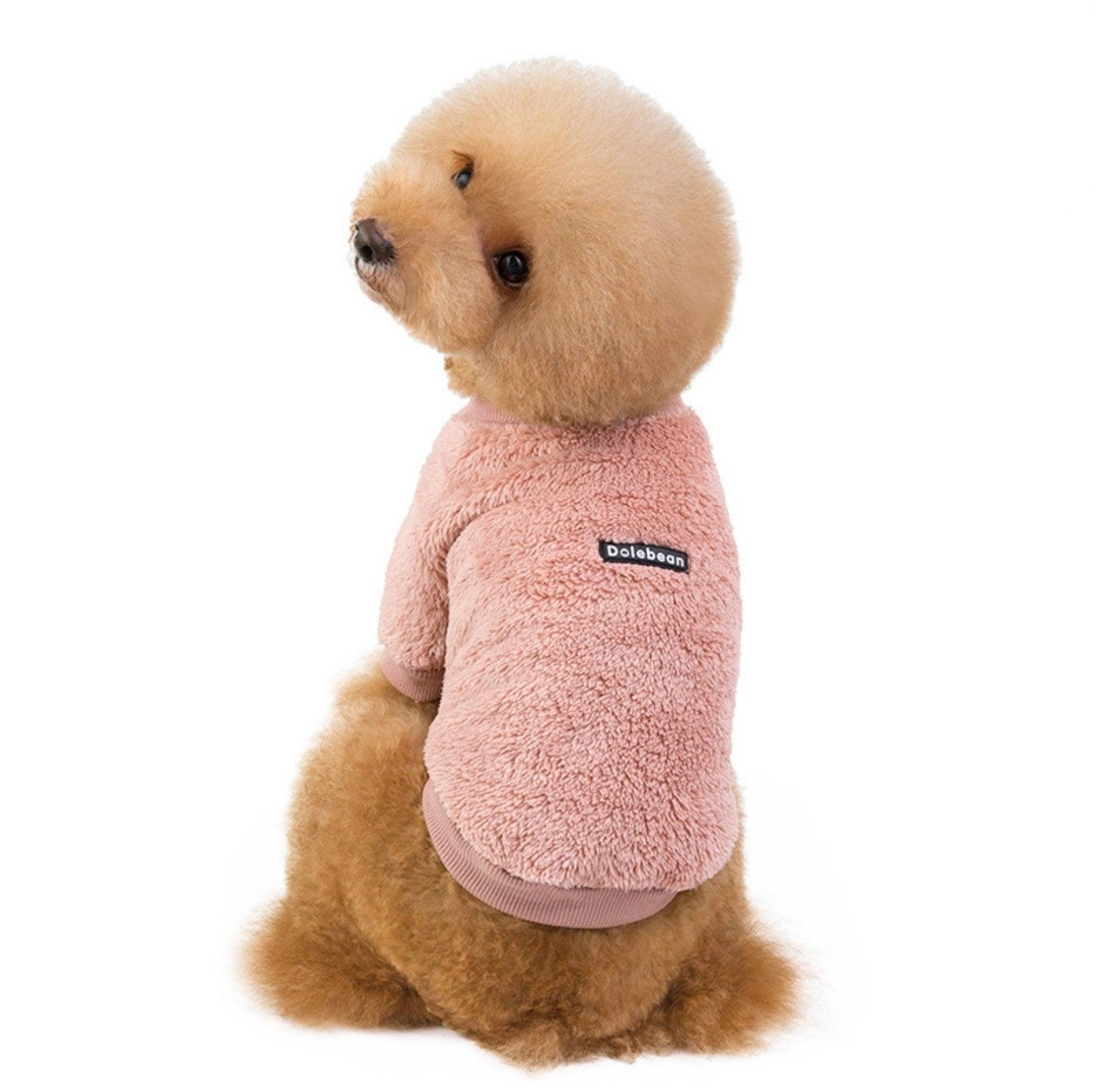 Double-Fleece Crew Neck Dog Sweater - {{product.type}} - PawPawUp