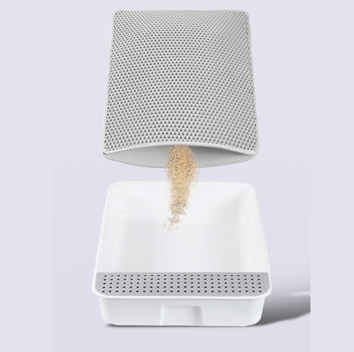 Dual-Layer Honeycomb Cat Litter Mat - Easy Clean, Non-Slip - {{product.type}} - PawPawUp