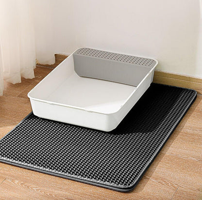 Dual-Layer Honeycomb Cat Litter Mat - Easy Clean, Non-Slip - {{product.type}} - PawPawUp