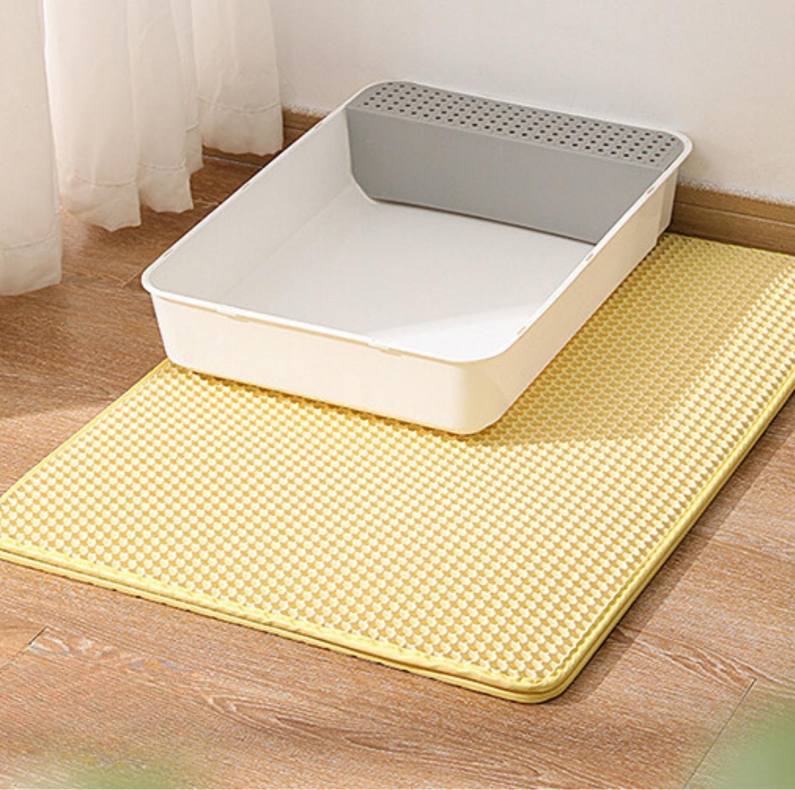 Dual-Layer Honeycomb Cat Litter Mat - Easy Clean, Non-Slip - {{product.type}} - PawPawUp