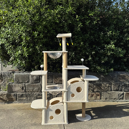 Ella's Castle: Super Large Cat Tree -9 Tiers, Height 173cm - {{product.type}} - PawPawUp