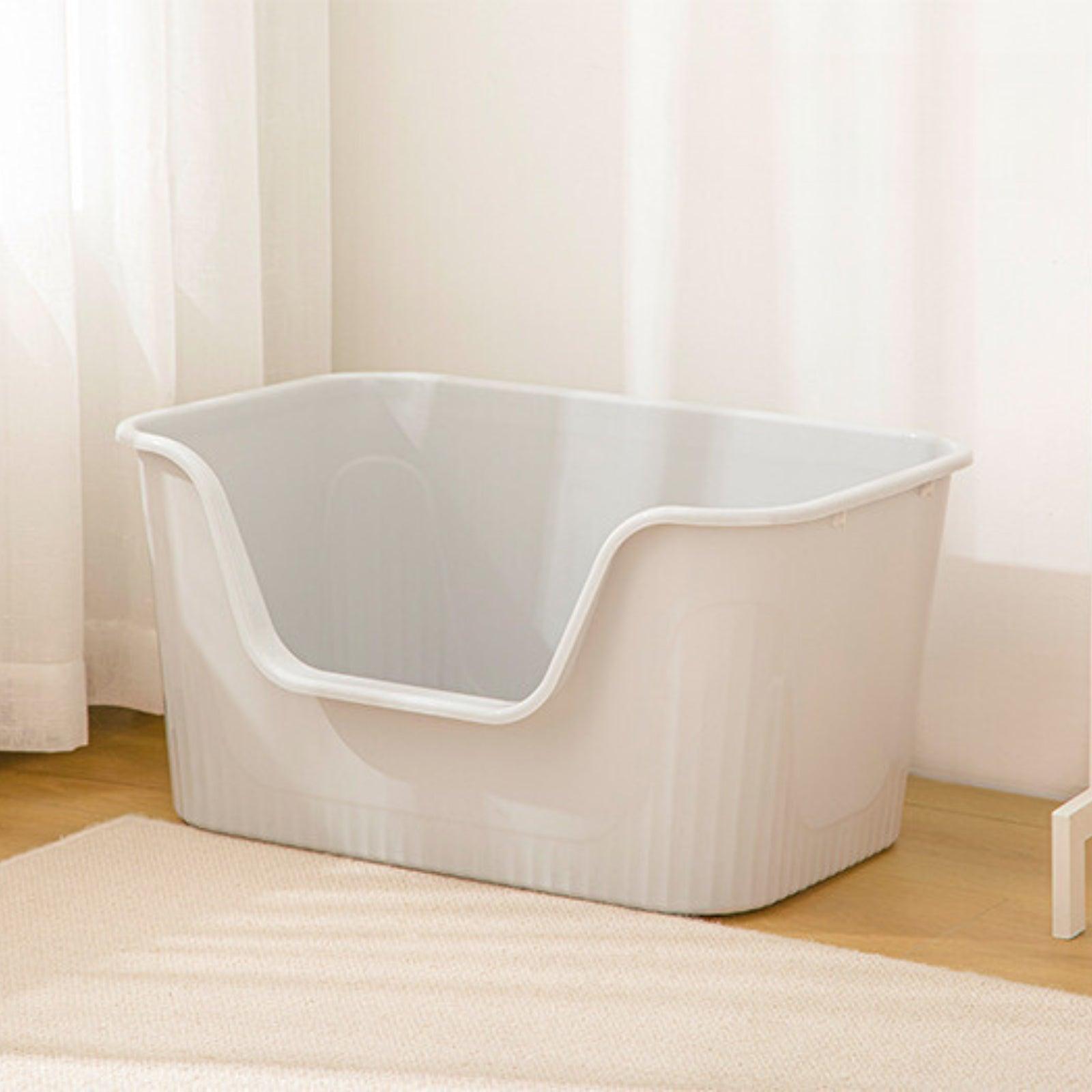 Extra-Large Open Splash-Proof Cat Litter Box - {{product.type}} - PawPawUp