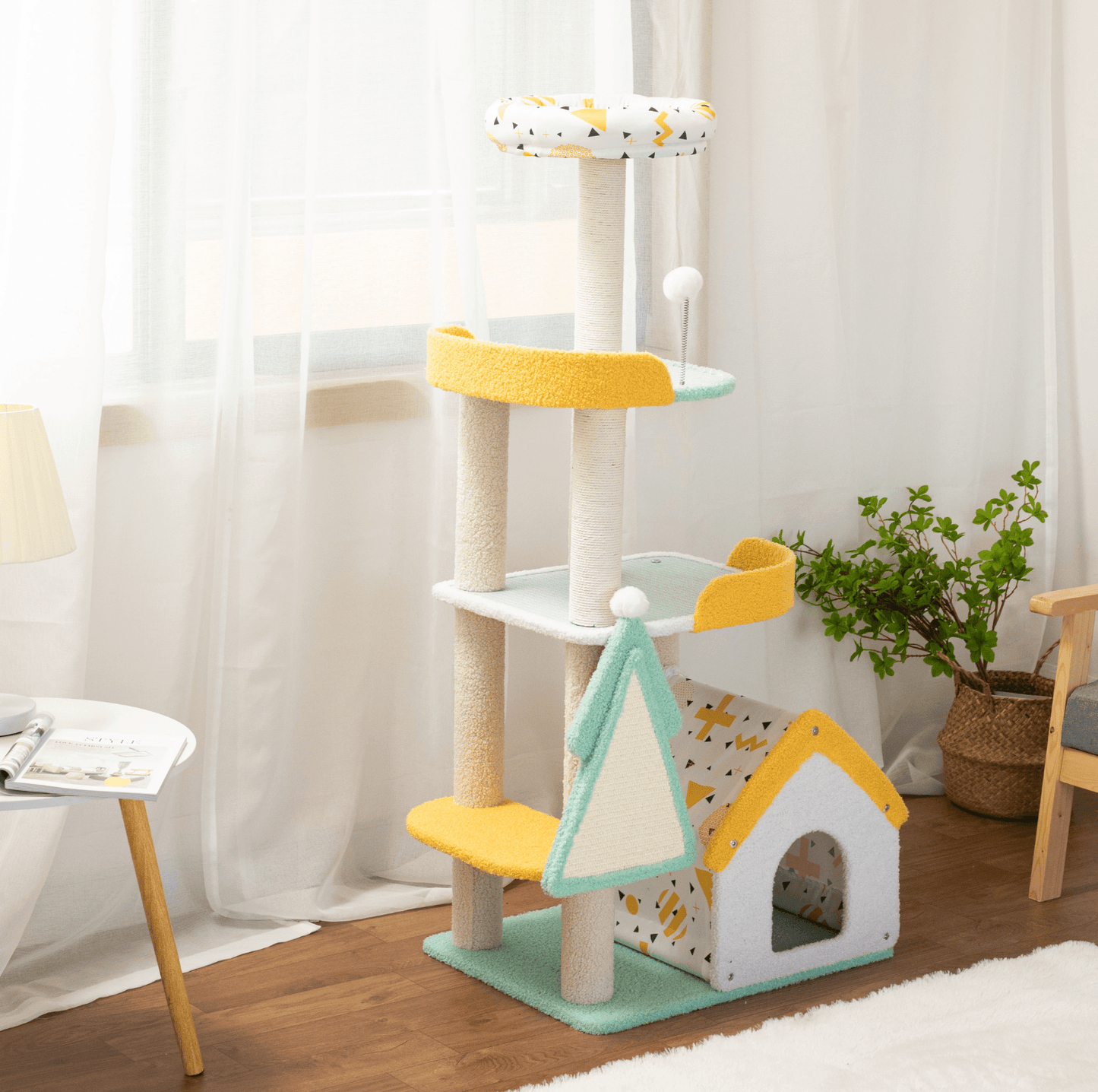 Fairy Tale Paradise Cat Tree With Non-Stick Covering - {{product.type}} - PawPawUp
