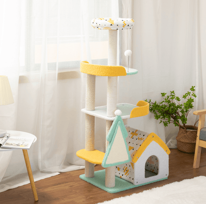 Fairy Tale Paradise Cat Tree With Non-Stick Covering - {{product.type}} - PawPawUp