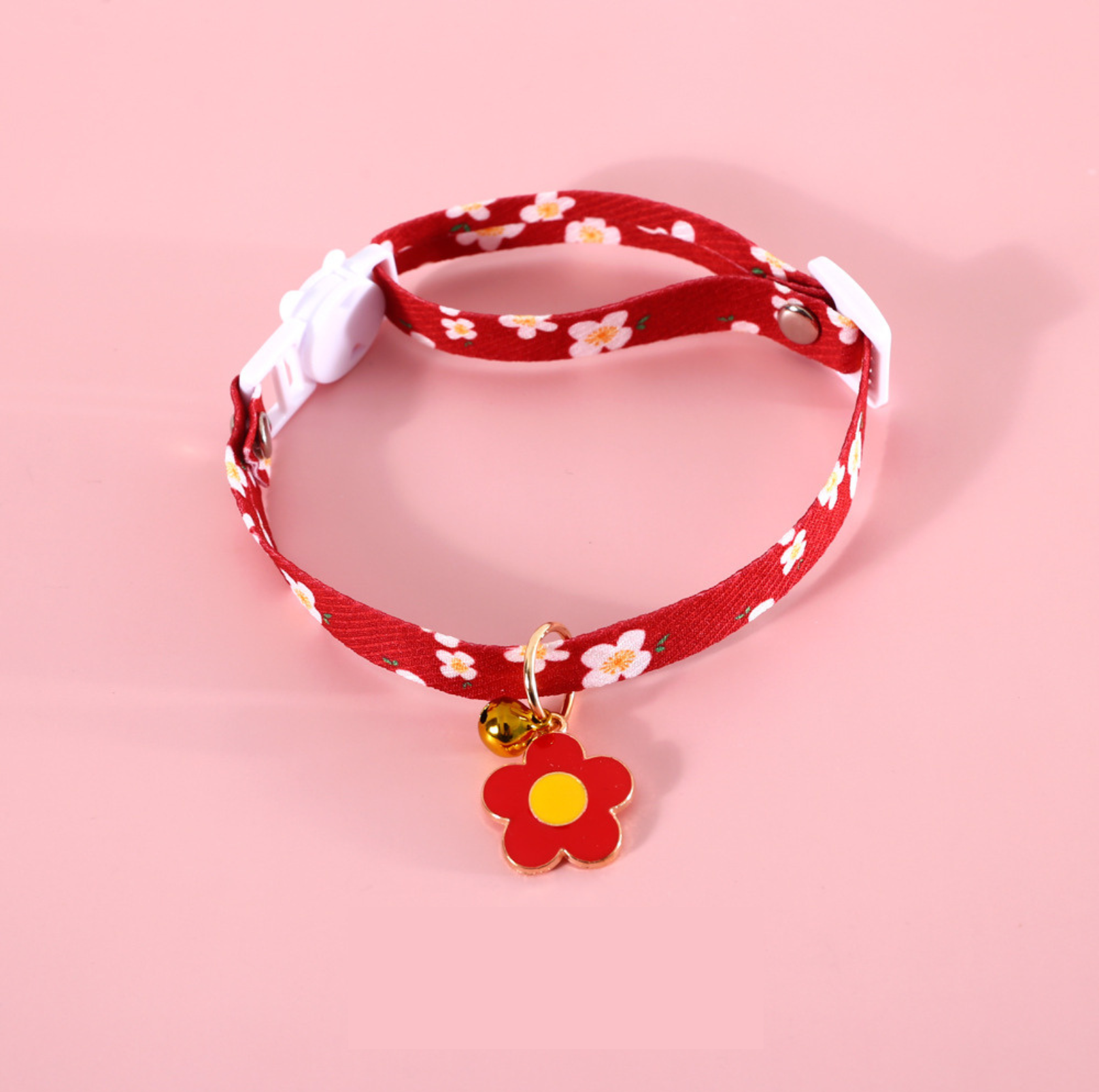 Flower Series Pendant Style Adjustable Pet Collar - {{product.type}} - PawPawUp