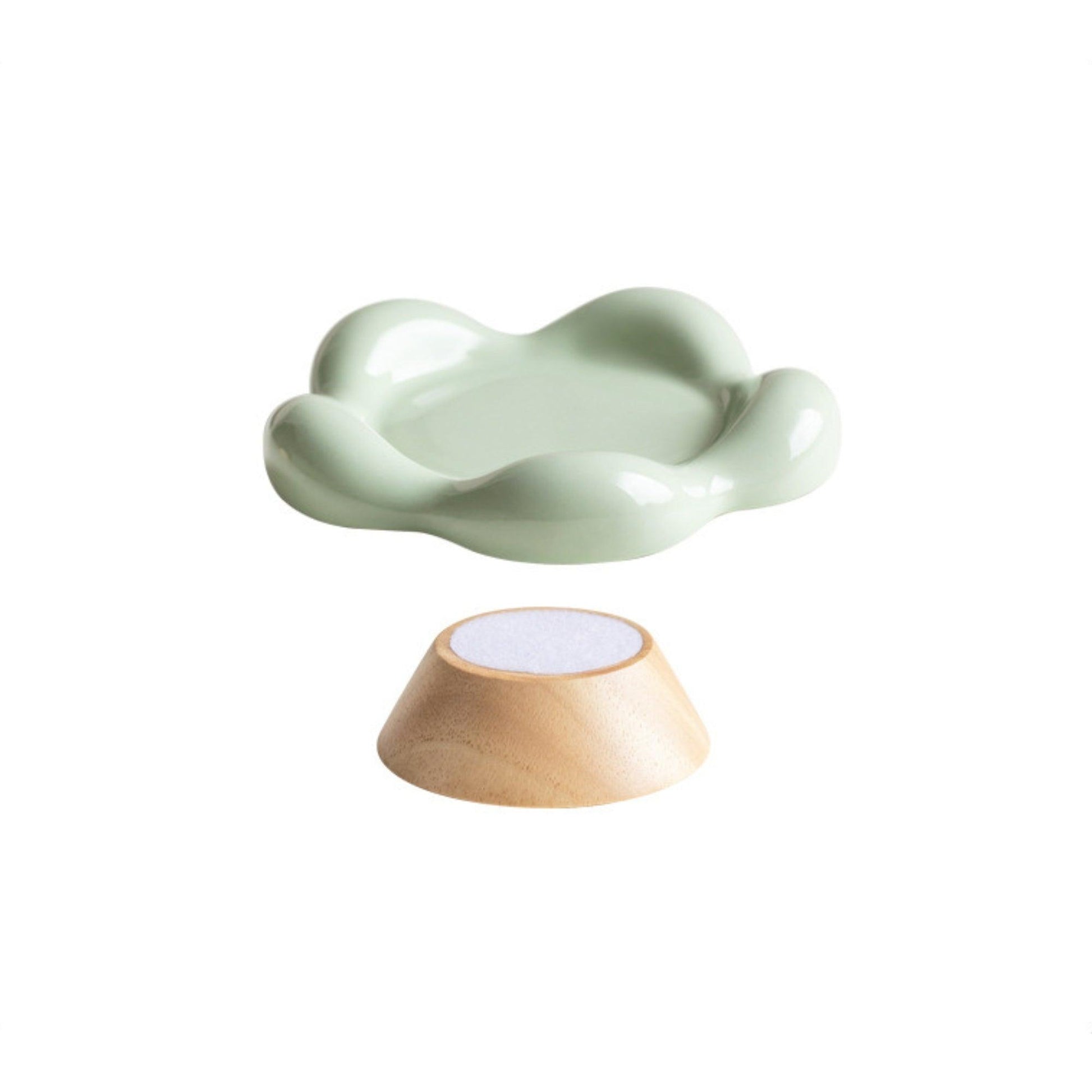 Flower-Shaped Ceramic Pet Food Plate Cat Bowl - {{product.type}} - PawPawUp