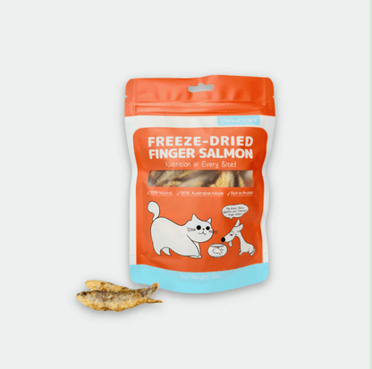 Freeze-Dried Finger Salmon Treat - 50g - {{product.type}} - PawPawUp