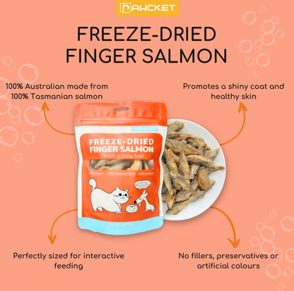 Freeze-Dried Finger Salmon Treat - 50g - {{product.type}} - PawPawUp