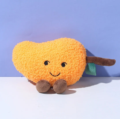 Fruit & Veggie Plush Pet Toy – With Crinkle Paper & Squeaker - {{product.type}} - PawPawUp