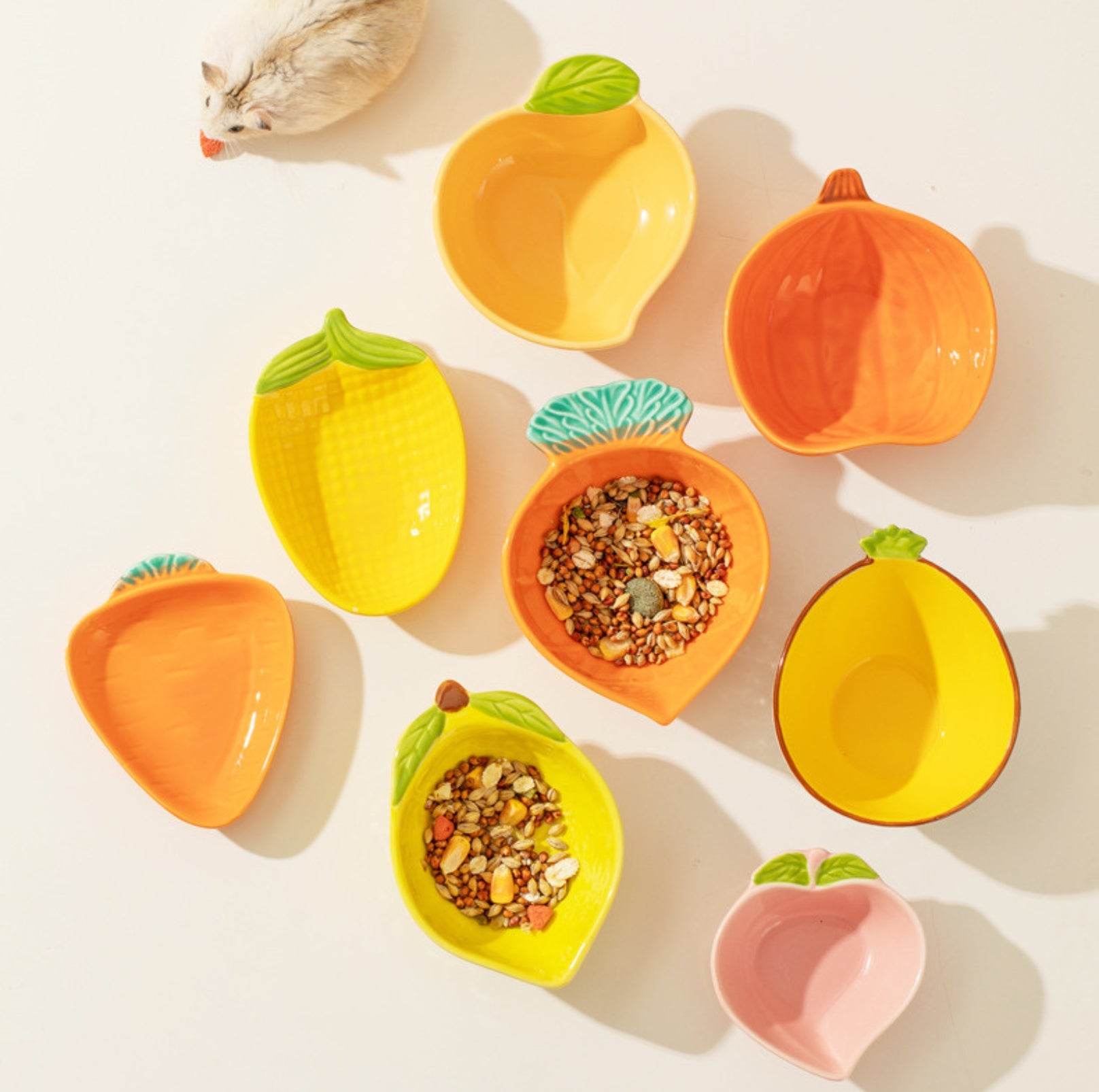 Fruit-shaped Small Animal Feeding Bowl - {{product.type}} - PawPawUp