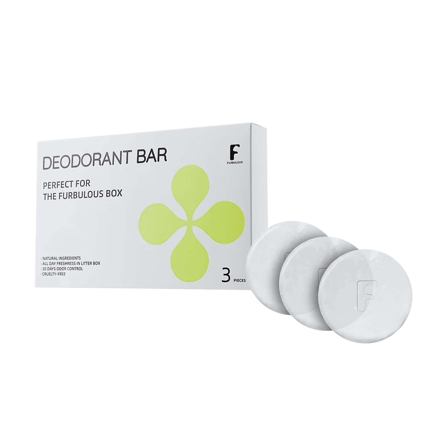 Furbulous 3 Piece Deodorant Bar Pet Odor Eliminator - Natural and Long-Lasting Freshness - {{product.type}} - PawPawUp