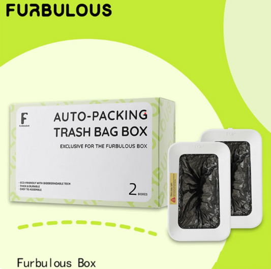 Furbulous Auto-Packing Trash Bag Box 2 Pieces (Only Suitable for FURBULOUS LITTER BOX) - {{product.type}} - PawPawUp