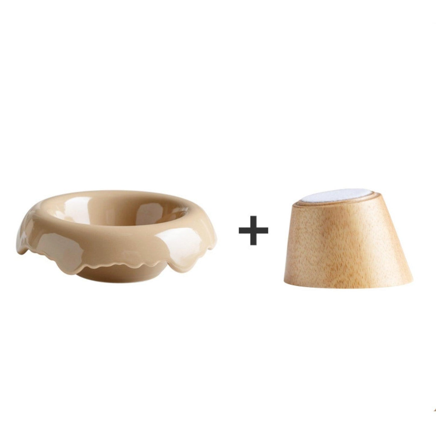 Ice Cream Styled Detatchable Lead-Free Ceramic Pet Food Bowls - {{product.type}} - PawPawUp