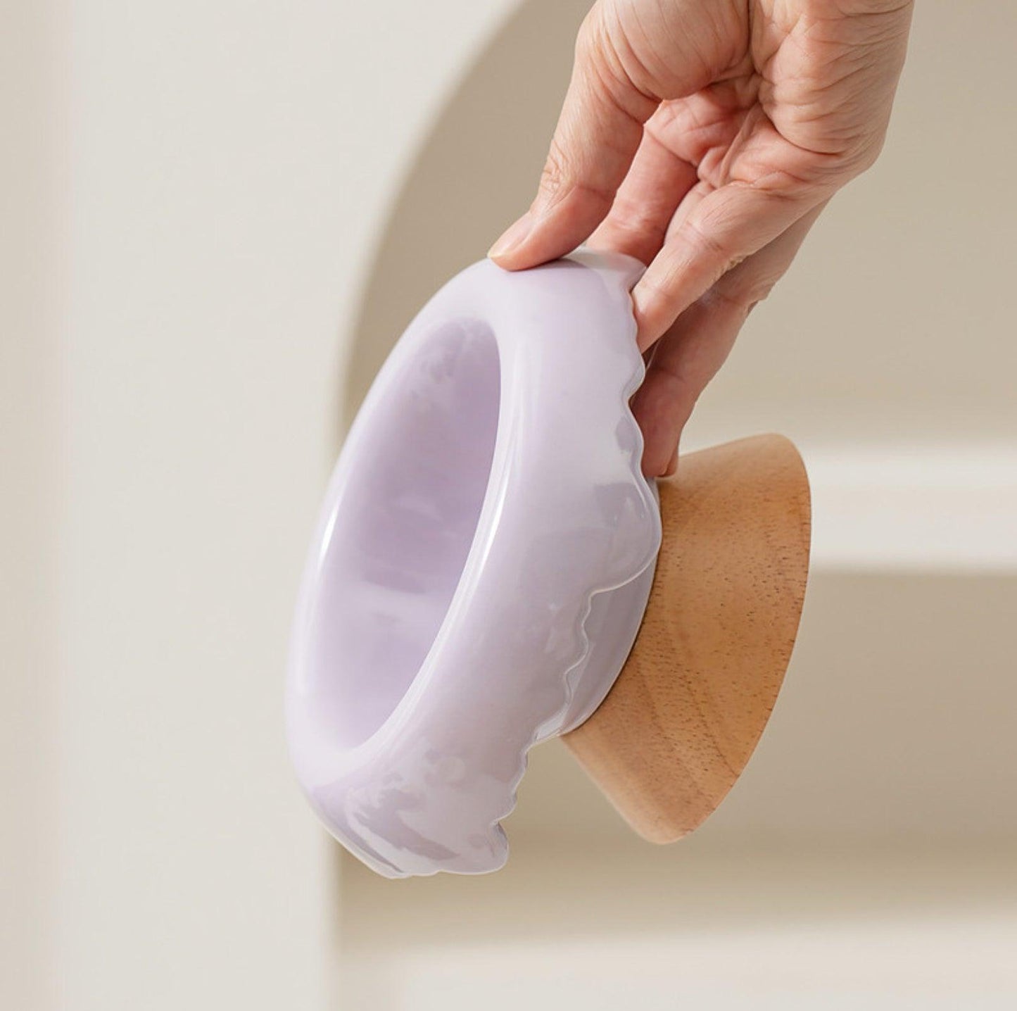 Ice Cream Styled Detatchable Lead-Free Ceramic Pet Food Bowls - {{product.type}} - PawPawUp