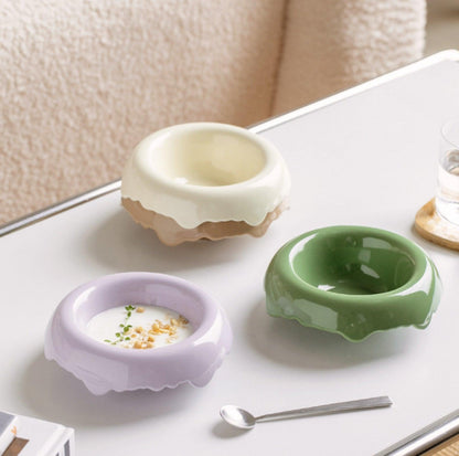 Ice Cream Styled Detatchable Lead-Free Ceramic Pet Food Bowls - {{product.type}} - PawPawUp