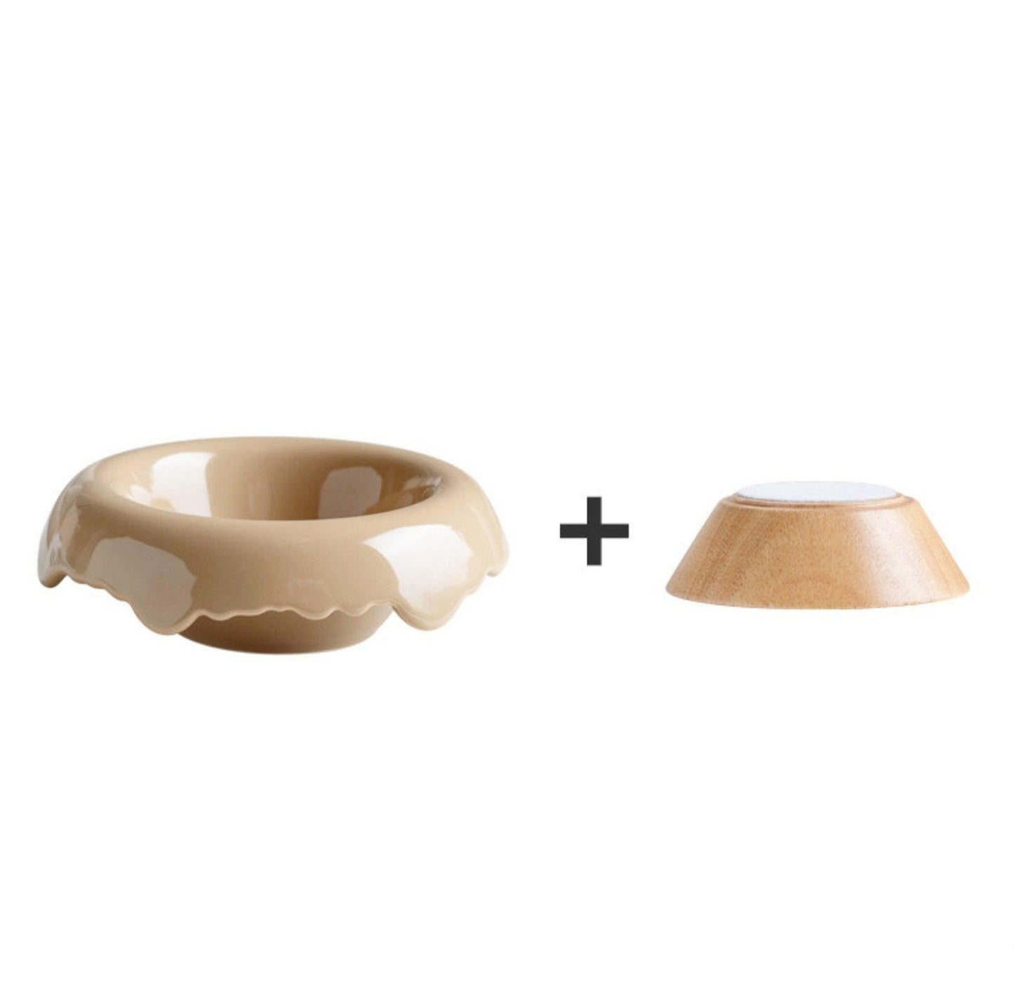 Ice Cream Styled Detatchable Lead-Free Ceramic Pet Food Bowls - {{product.type}} - PawPawUp