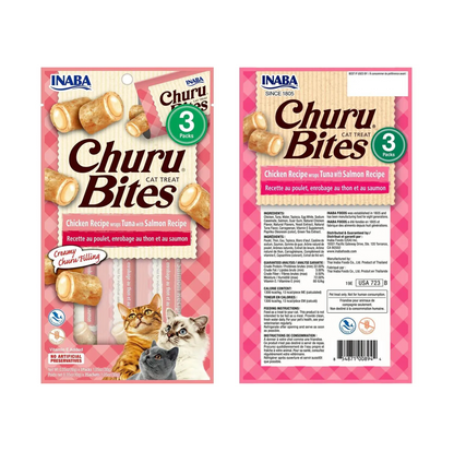 INABA Cat Churu Bites Chicken Wraps Cat Treat Tube (10g*3pcs) - {{product.type}} - PawPawUp