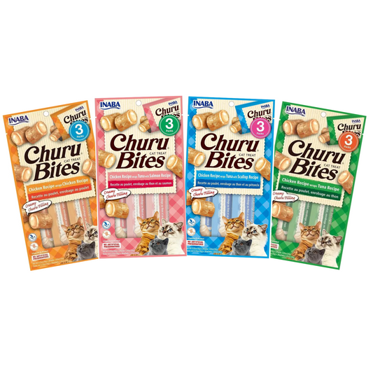 INABA Cat Churu Bites Chicken Wraps Cat Treat Tube (10g*3pcs) - {{product.type}} - PawPawUp