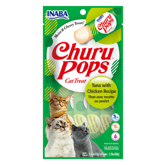 INABA Cat Churu Pops Cat Chewy Treats (60g) - {{product.type}} - PawPawUp