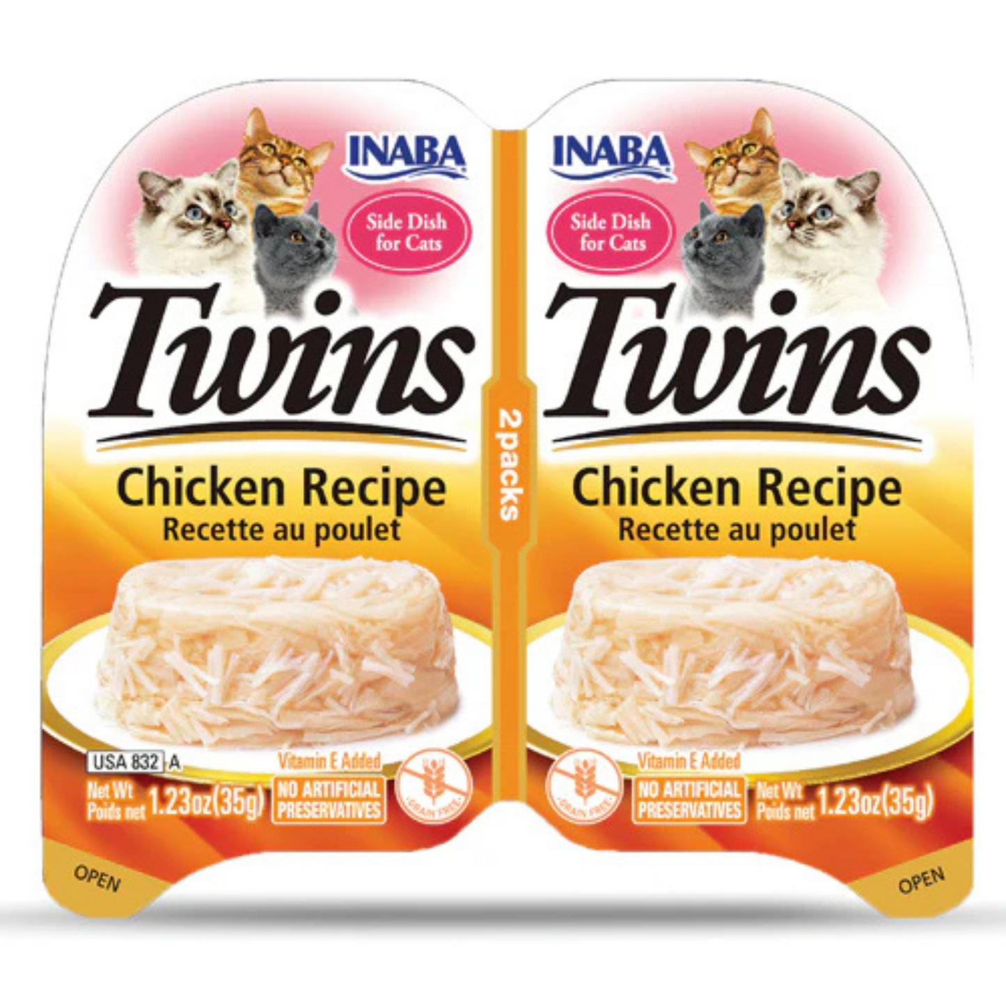 INABA Cat Twins Chicken Recipe 70G - {{product.type}} - PawPawUp