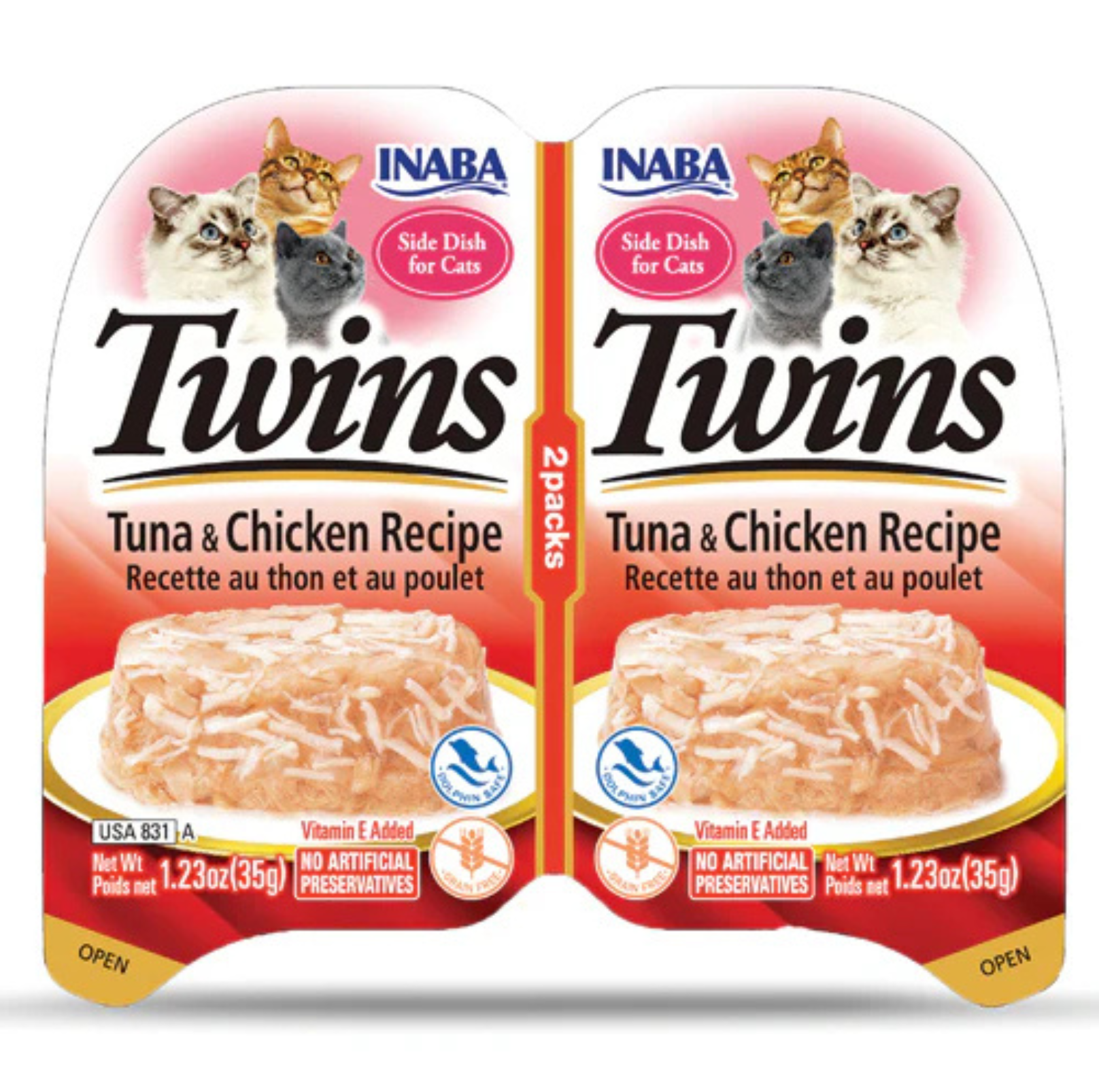 INABA Cat Twins Chicken Recipe 70G - {{product.type}} - PawPawUp