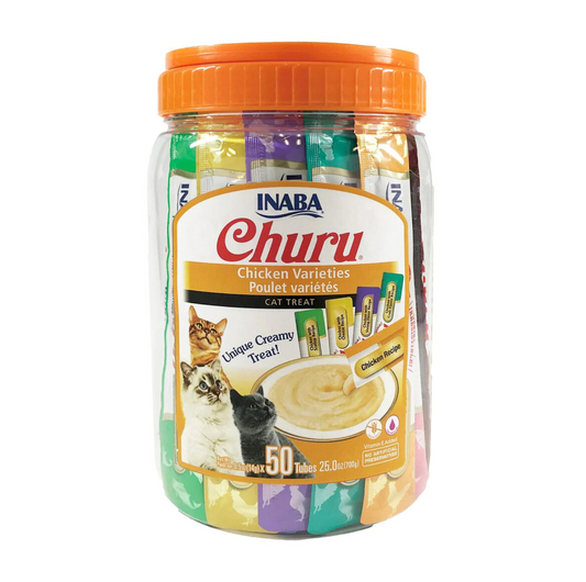 INABA Churu Chicken Varieties Cat Treat Tubes-50*14g - {{product.type}} - PawPawUp