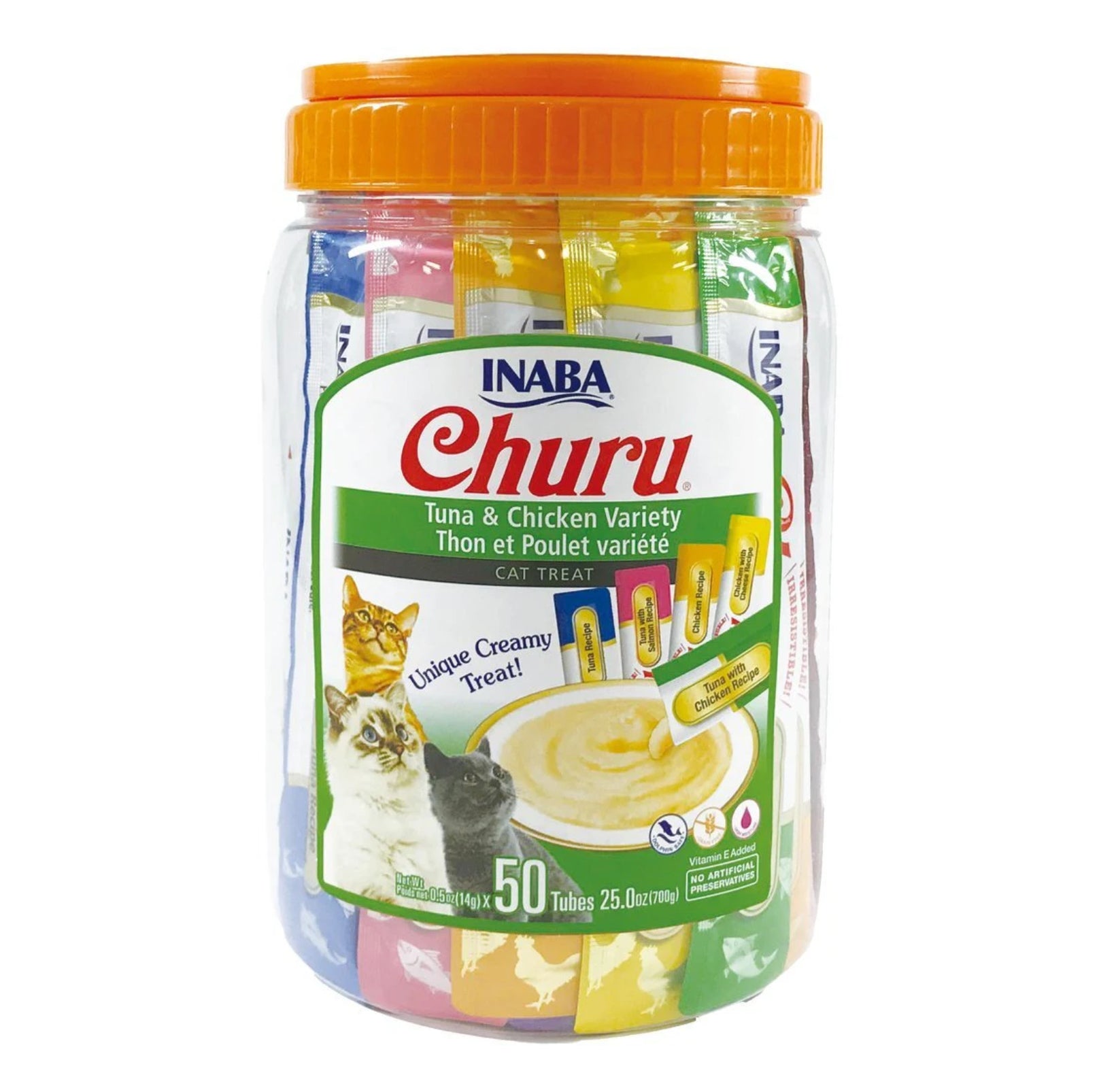INABA Churu Tuna & Chicken Variety Cat Treat Tubes-50*14g - {{product.type}} - PawPawUp
