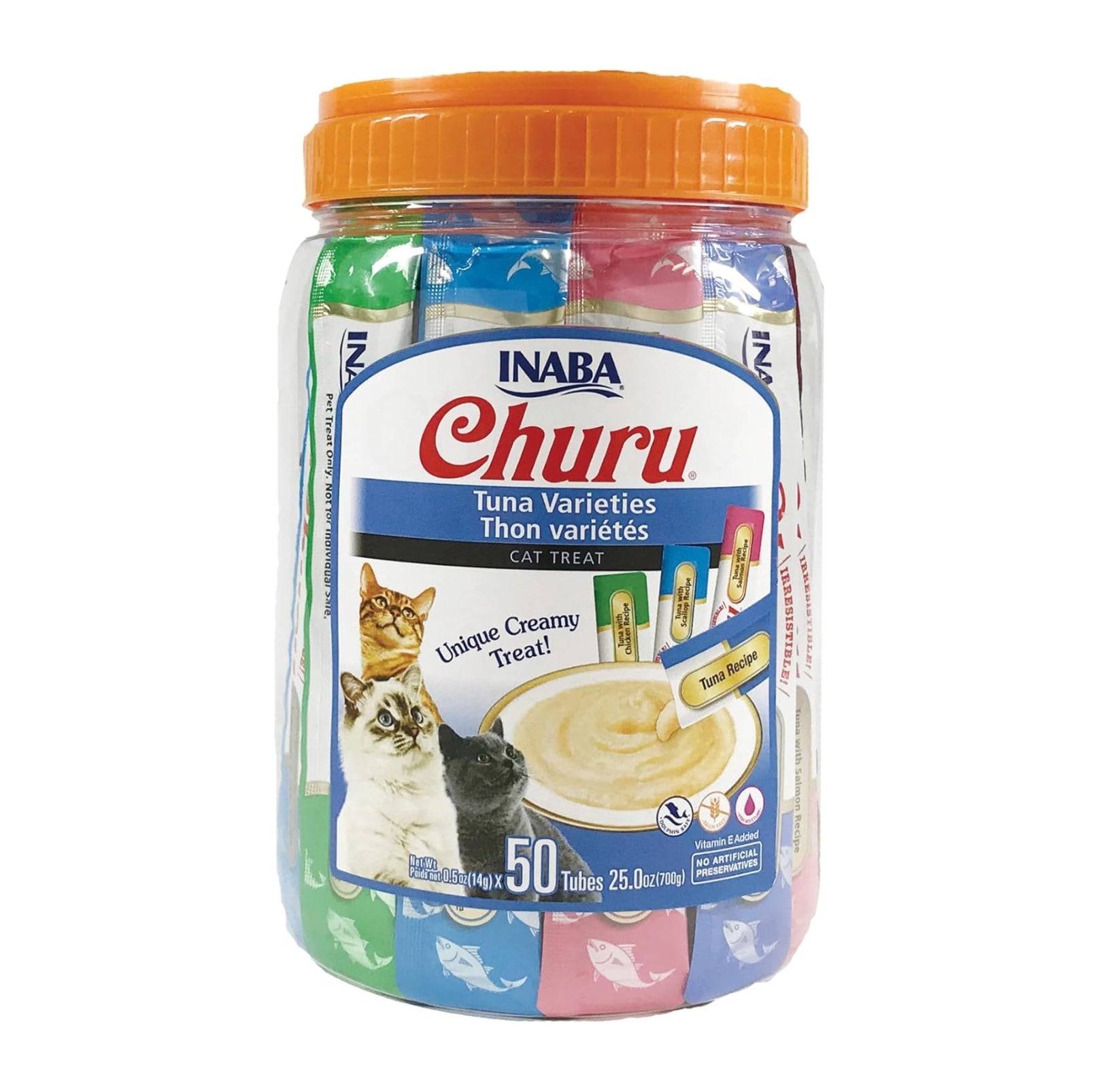 INABA Churu Tuna Varieties Treat Tubes for Cat-50*14g - {{product.type}} - PawPawUp