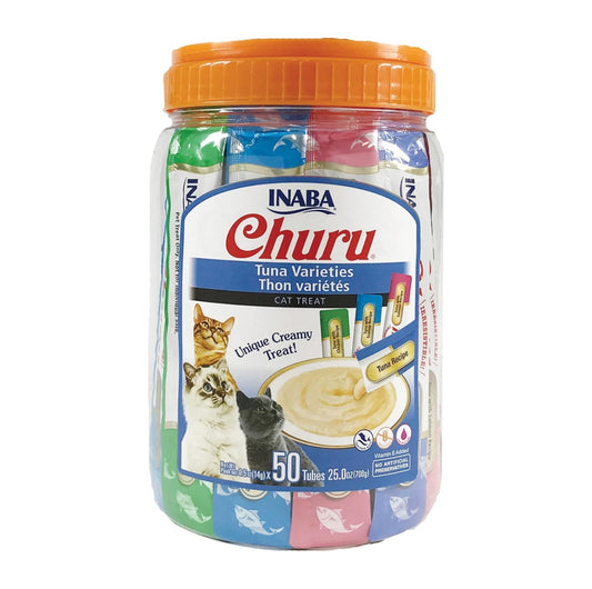 INABA Churu Tuna Varieties Treat Tubes for Cat-50*14g - {{product.type}} - PawPawUp