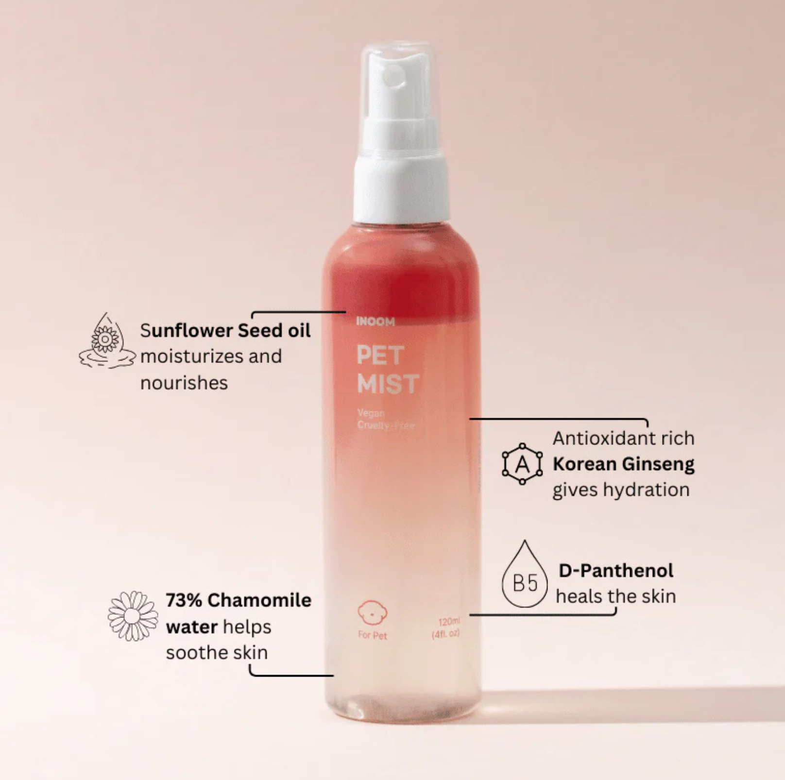 INOOM OUR EARTH Plant-Based Pet Mist - Vegan, Cruelty-Free - {{product.type}} - PawPawUp