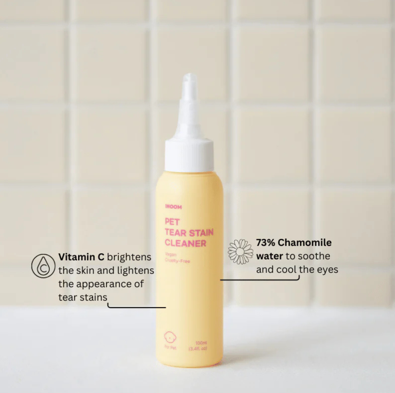 INOOM Pet Tear Stain Cleaner - Vegan, Cruelty-Free - {{product.type}} - PawPawUp