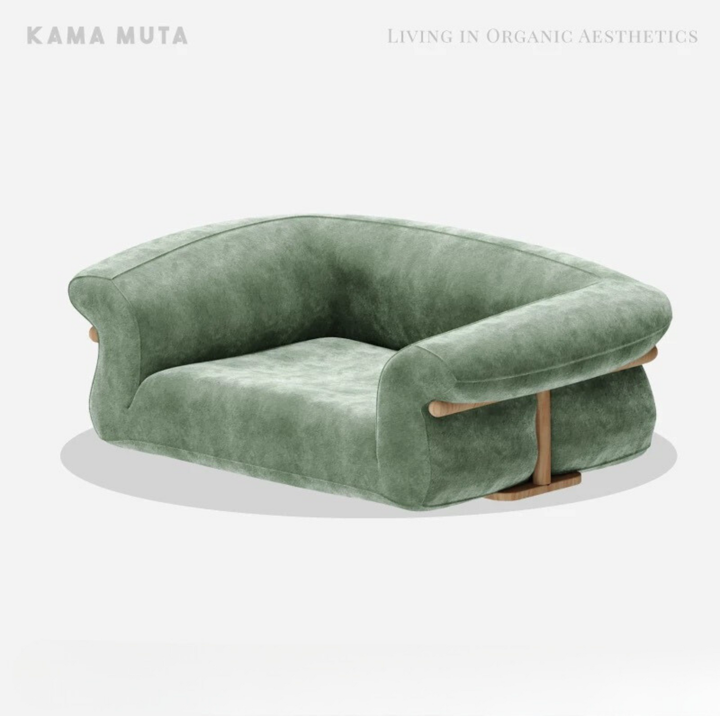 KAMA MUTA Bread Pet Bed - Italian-Inspired Design with Memory Foam and Ash Wood Frame - {{product.type}} - PawPawUp