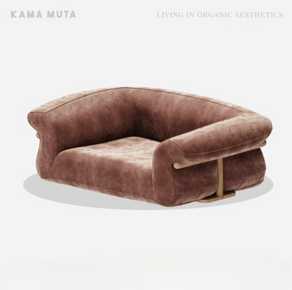 KAMA MUTA Bread Pet Bed - Italian-Inspired Design with Memory Foam and Ash Wood Frame - {{product.type}} - PawPawUp