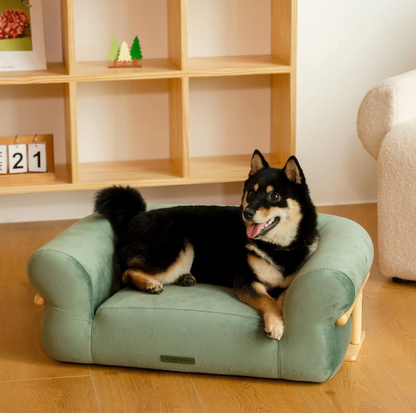 KAMA MUTA Bread Pet Bed - Italian-Inspired Design with Memory Foam and Ash Wood Frame - {{product.type}} - PawPawUp