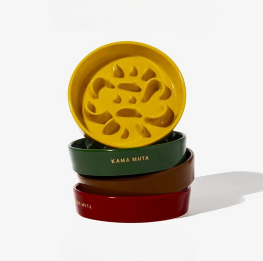 KAMA MUTA Ceramic Slow Feeder Bowl - {{product.type}} - PawPawUp