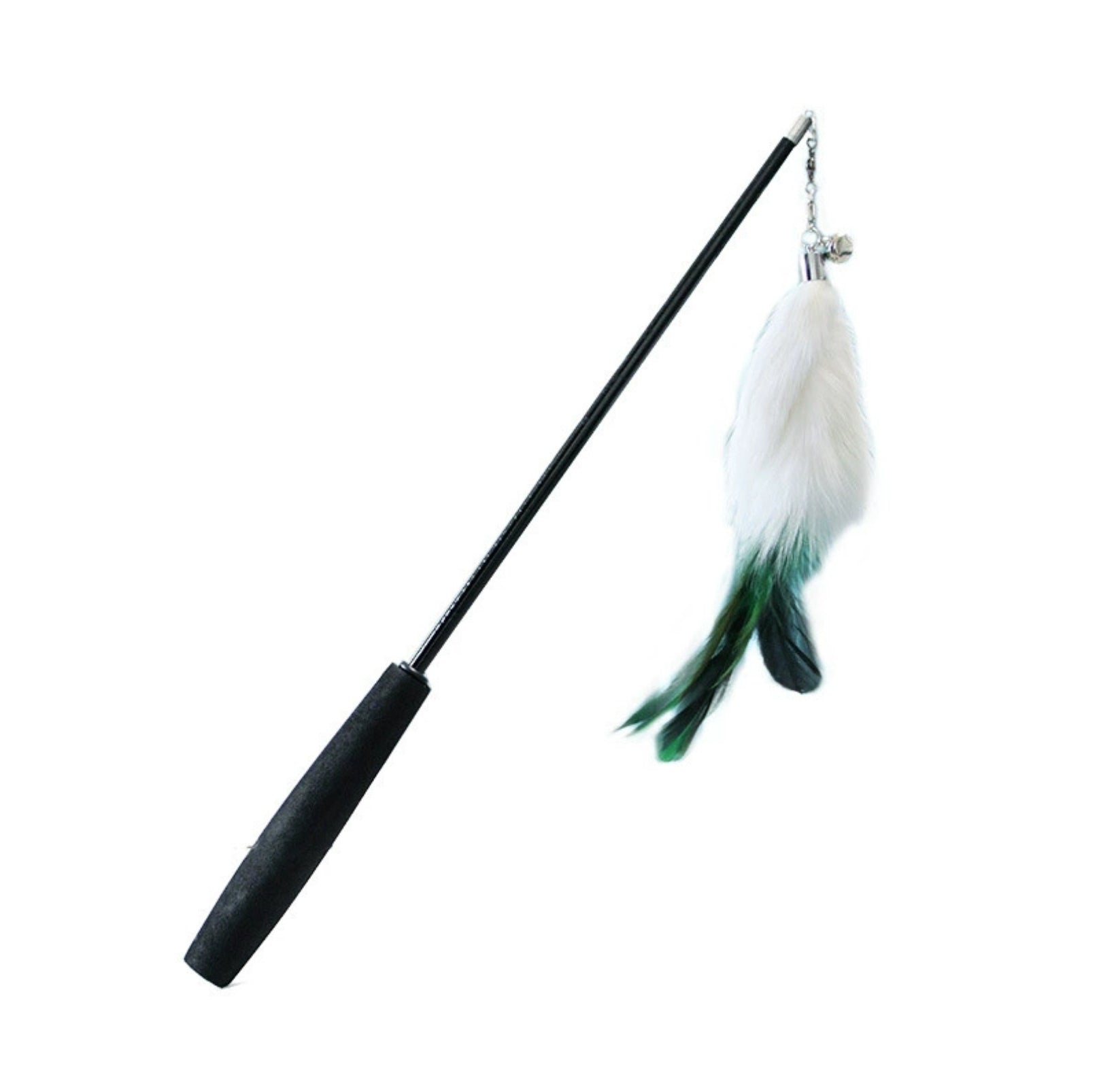 Length Adjustable Telescopic Cat Teaser with Faux Fox Fur Head - {{product.type}} - PawPawUp