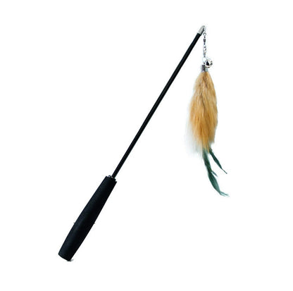 Length Adjustable Telescopic Cat Teaser with Faux Fox Fur Head - {{product.type}} - PawPawUp
