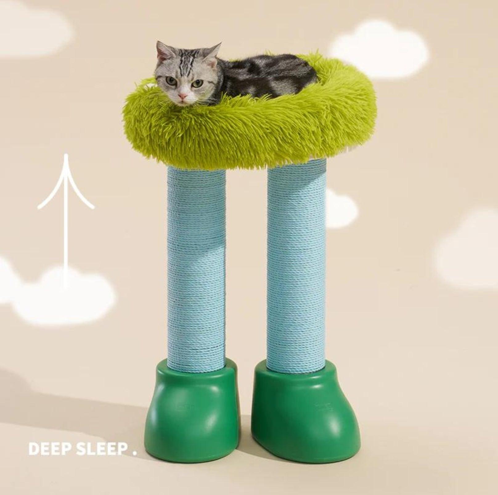 MAKESURE 3-in-1 Cat Scratcher, Bed, and Side Table - Stylish Feline Furniture - {{product.type}} - PawPawUp