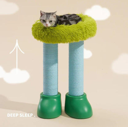 MAKESURE 3-in-1 Cat Scratcher, Bed, and Side Table - Stylish Feline Furniture - {{product.type}} - PawPawUp