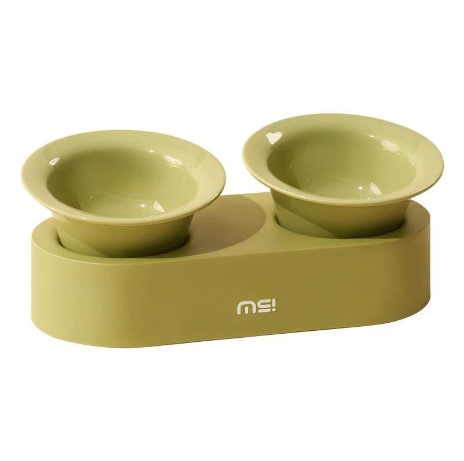 MAKESURE Jingle 2-in-1 Ceramic Pet Bowl Set for Food & Water Cat Bowls - {{product.type}} - PawPawUp