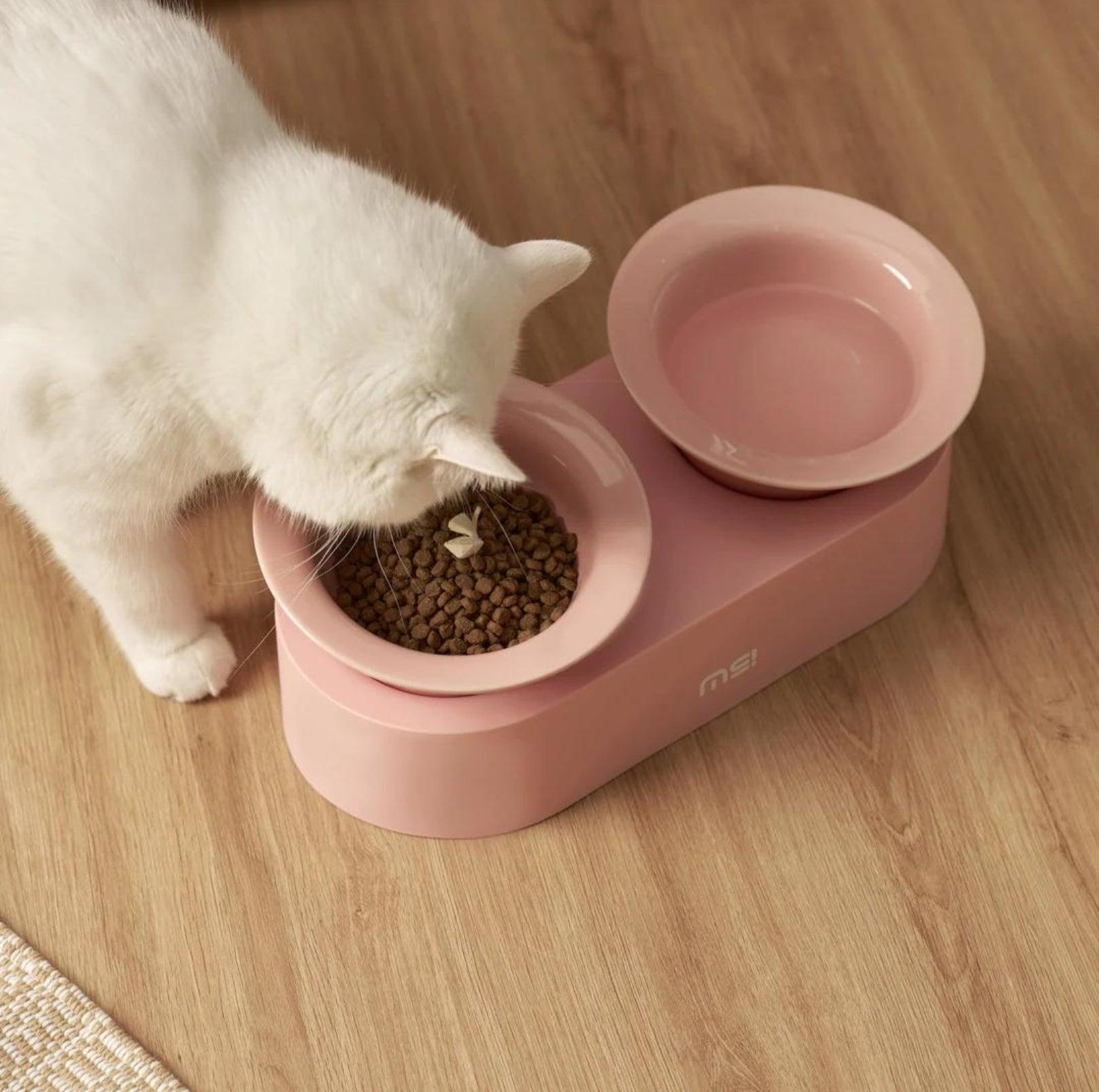 MAKESURE Jingle 2-in-1 Ceramic Pet Bowl Set for Food & Water Cat Bowls - {{product.type}} - PawPawUp
