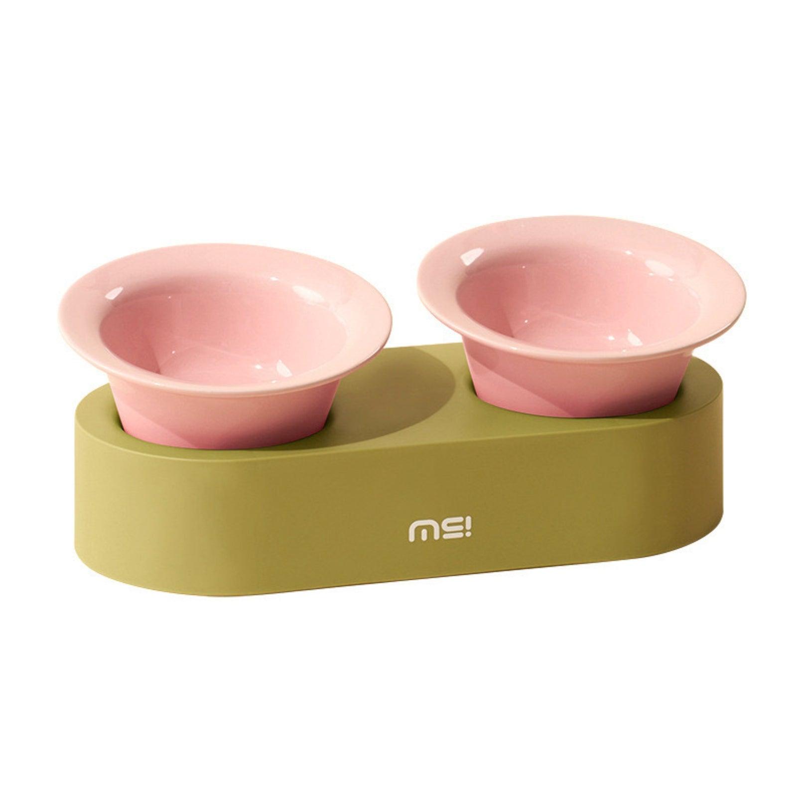 MAKESURE Jingle 2-in-1 Ceramic Pet Bowl Set for Food & Water Cat Bowls - {{product.type}} - PawPawUp