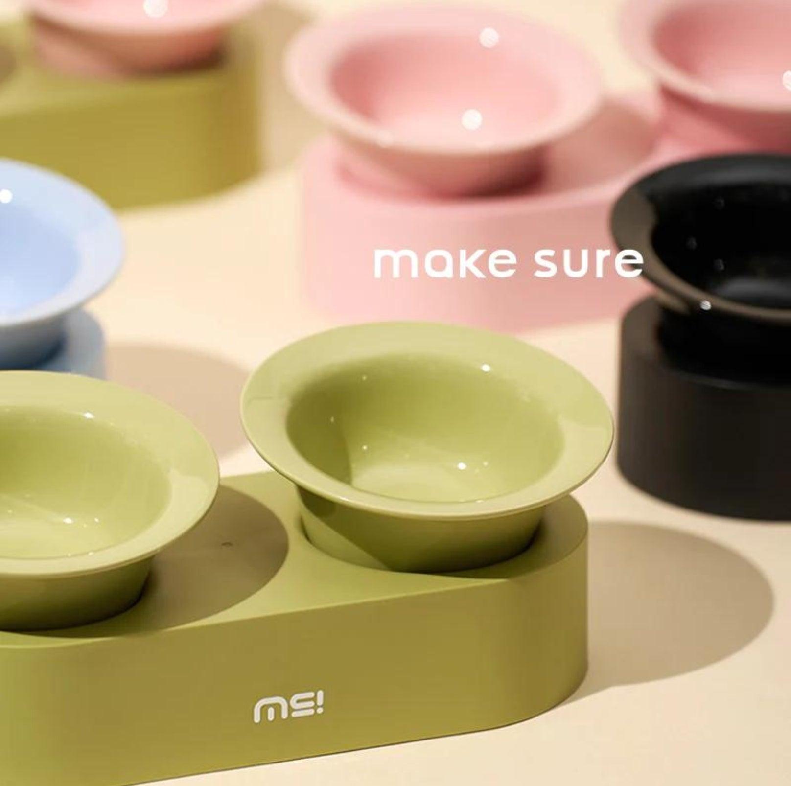 MAKESURE Jingle 2-in-1 Ceramic Pet Bowl Set for Food & Water Cat Bowls - {{product.type}} - PawPawUp