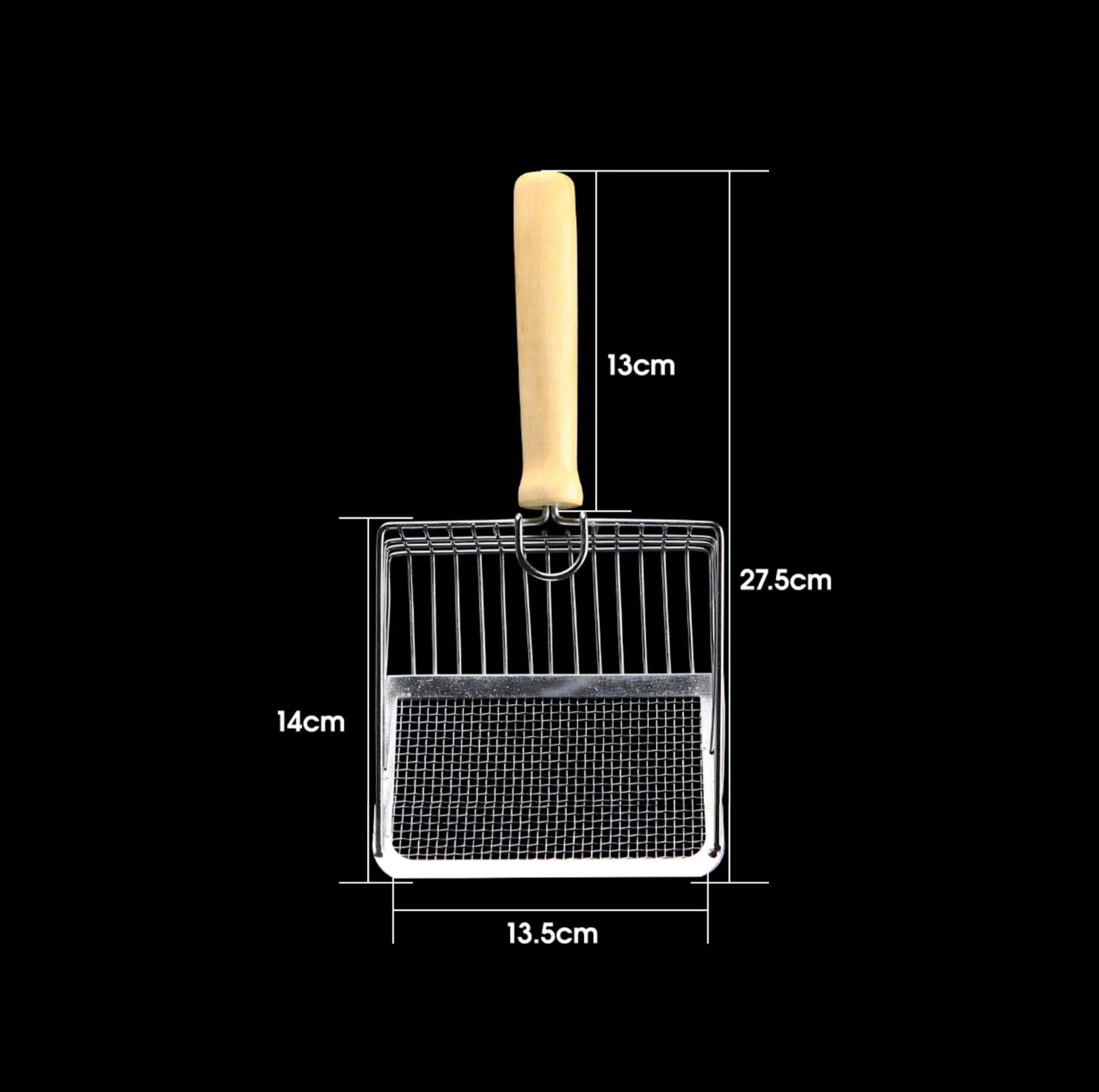 Metal Cat Litter Scoop with Extended Handle - Perfect for PawPuff Ultra Clumping Litter - {{product.type}} - PawPawUp