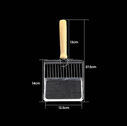 Metal Cat Litter Scoop with Extended Handle - Perfect for PawPuff Ultra Clumping Litter - {{product.type}} - PawPawUp
