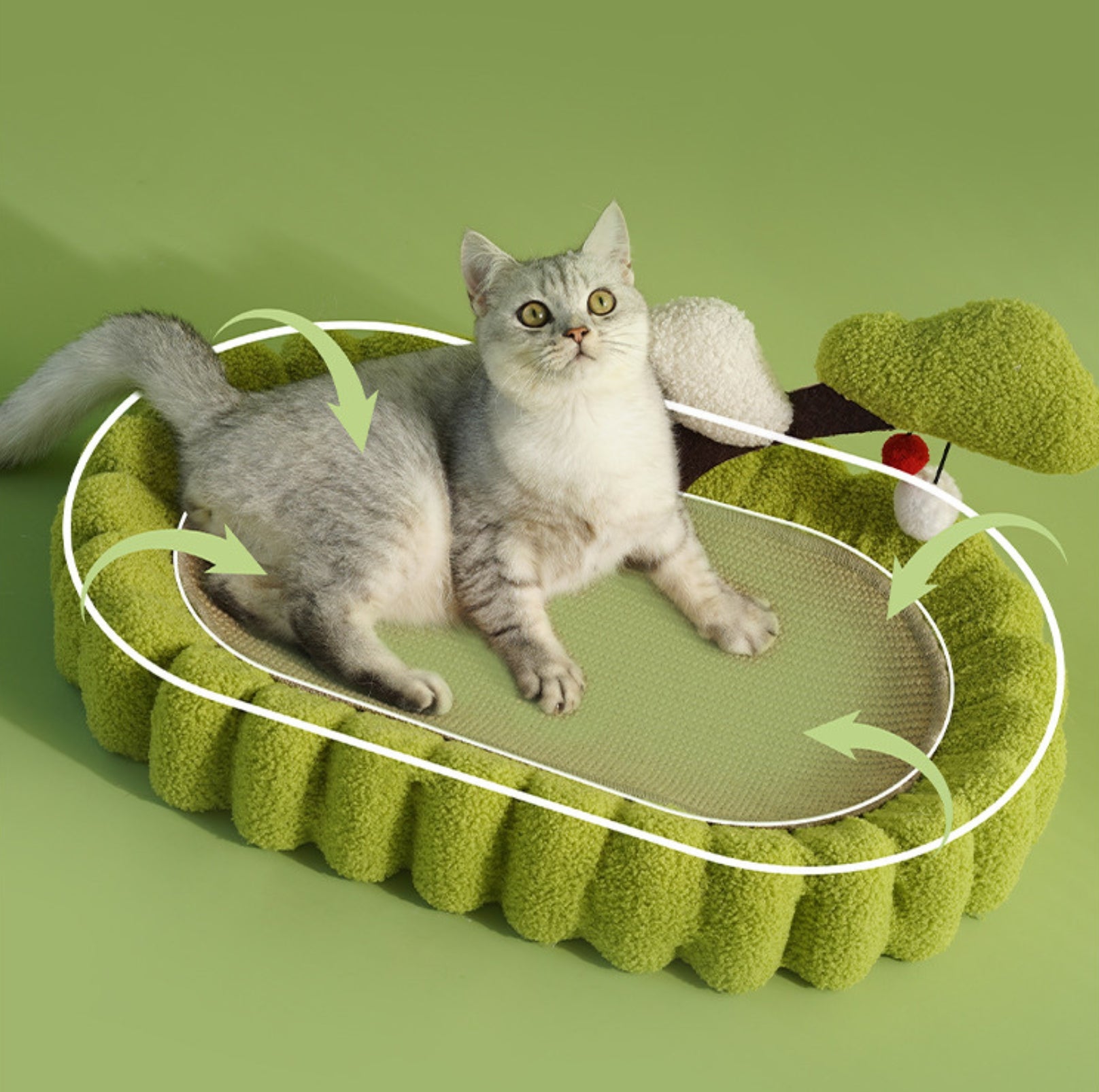 Multifunctional Cat Scratcher Bed - {{product.type}} - PawPawUp