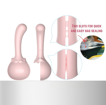 Multifunctional Pet Food Scoop with Bag Clip- Cute Cat Tail Design - {{product.type}} - PawPawUp