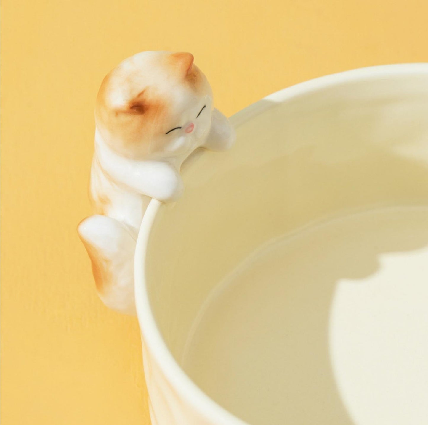Nordic-style 3D Sculpture Ceramic Cat and Small Dog Bowl - {{product.type}} - PawPawUp