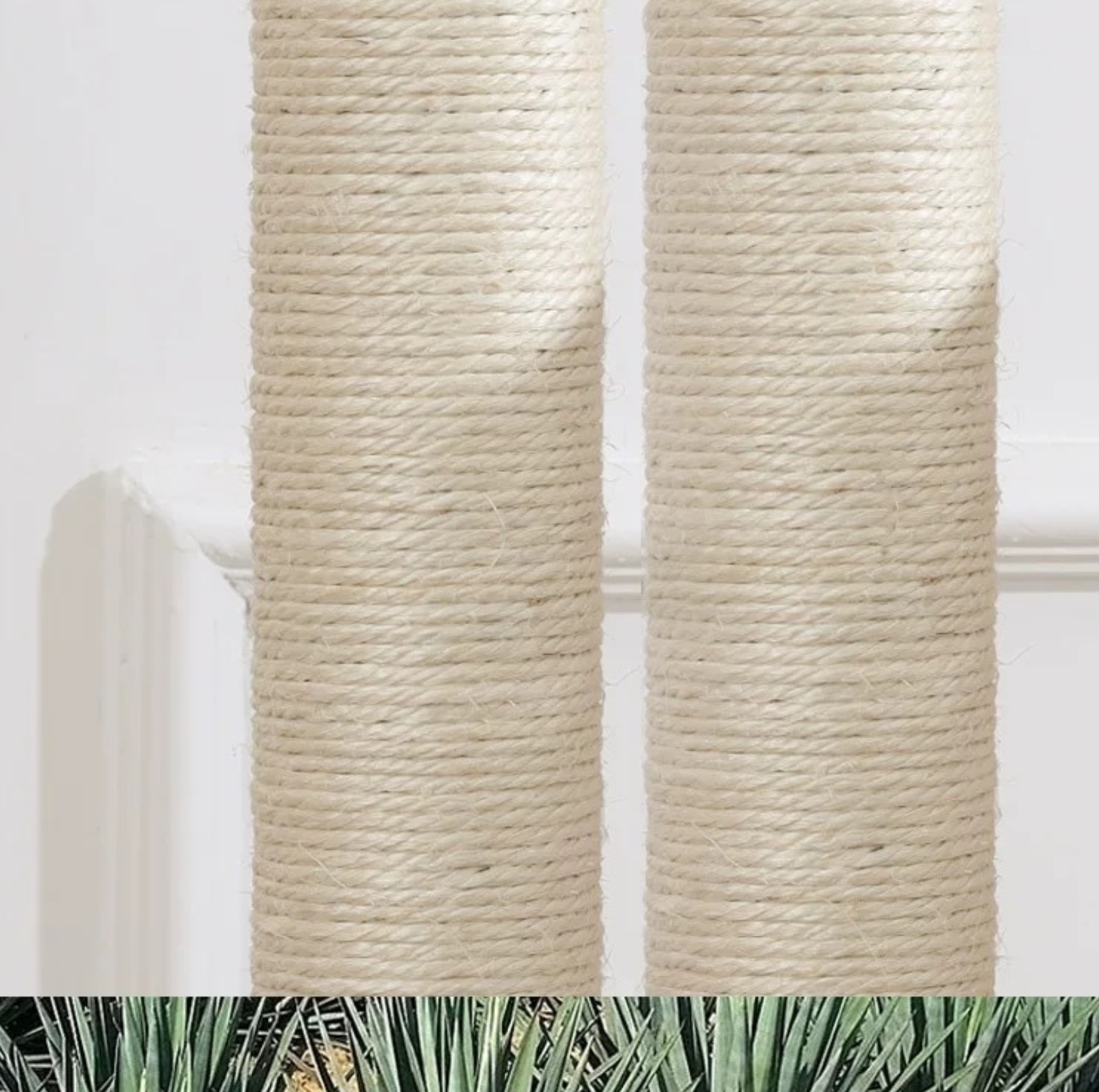 Oak Cat Tower – 6 Levels with Woven Rattan Beds (90855) - {{product.type}} - PawPawUp